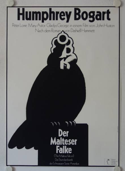 The Maltese Falcon re-release german movie poster